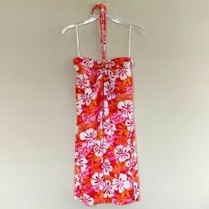 Tommy Hilfiger Floral Halter Dress/SwimCover L